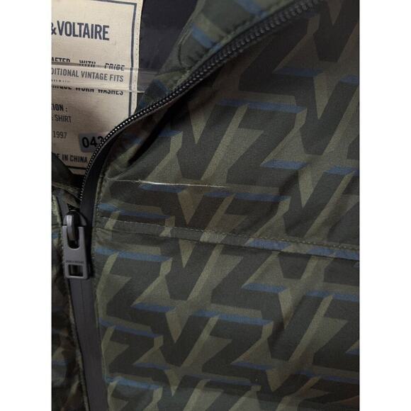 Zadig & Voltaire Puffer Jacket Womens Small Logo Streetwear Y2K - Picture 8 of 12